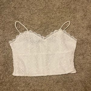 White crop top